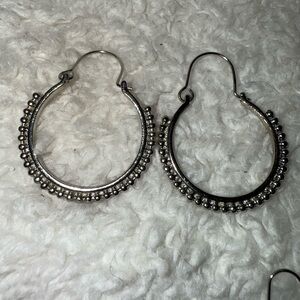 Elegant Silver Hoop Earrings